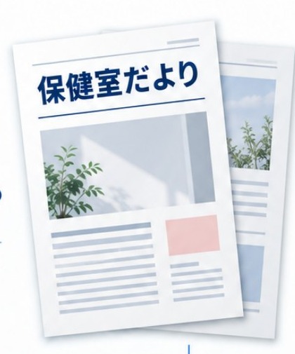 保健室だよりの紙面イメージ
